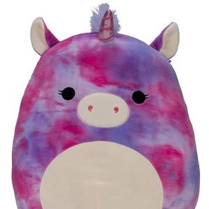 16” Squishmallow Pink/ Purple Unicorn (Lola) - NWT